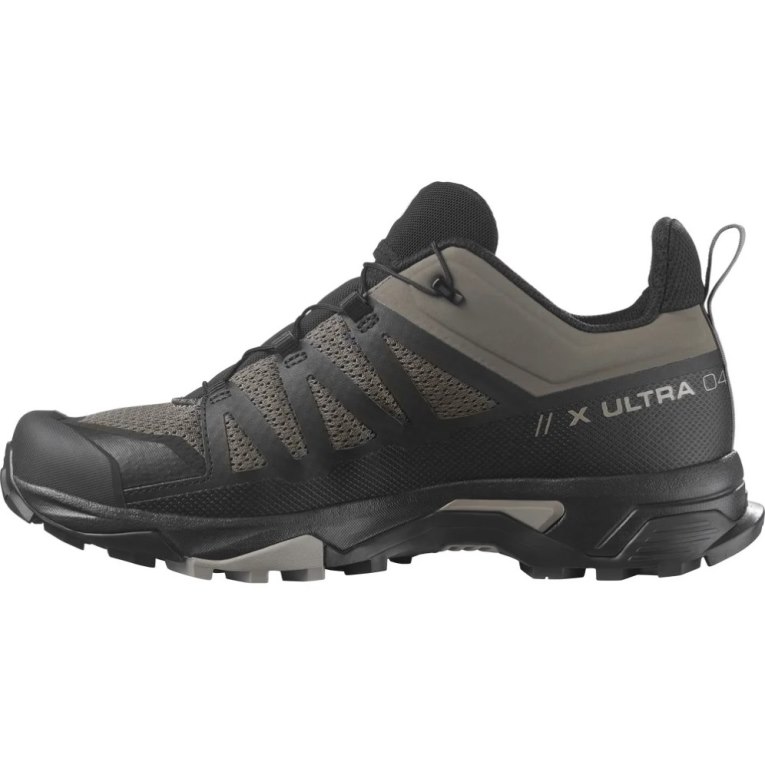 Black / Khaki Salomon X Ultra 4 Men's Hiking Shoes | PH 97832L